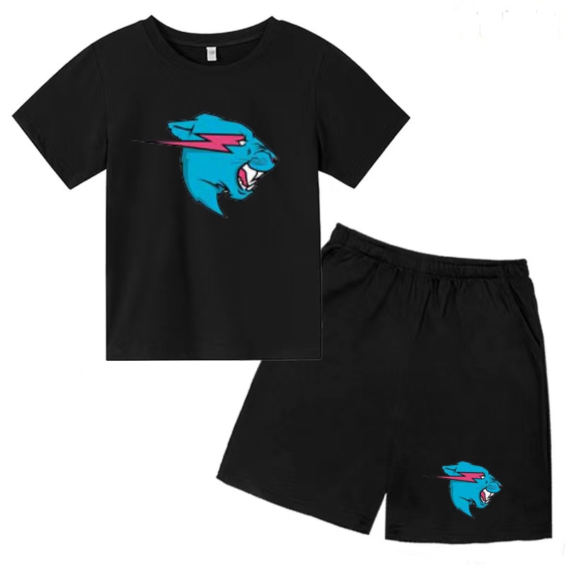 Summer Clothing Images - Kinderen Charmant Dierenkop Afbeelding Print T-shirt