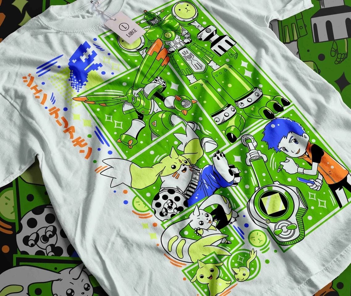 Summer Edition Clothing - 2026 Zomer Anime Digital Monster Jenrya