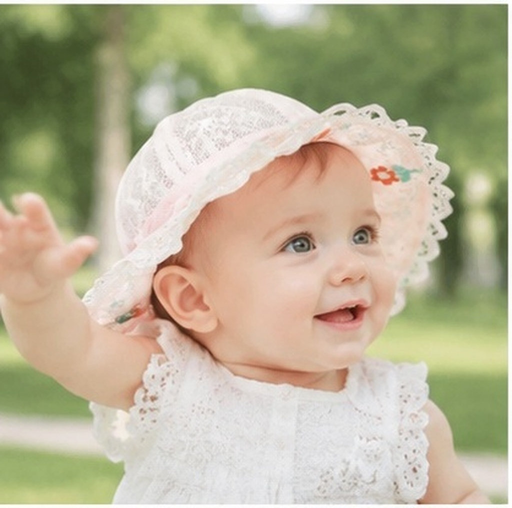 Sun Hat Wide Brim - Zomerse, ademende mesh vissershoed voor baby