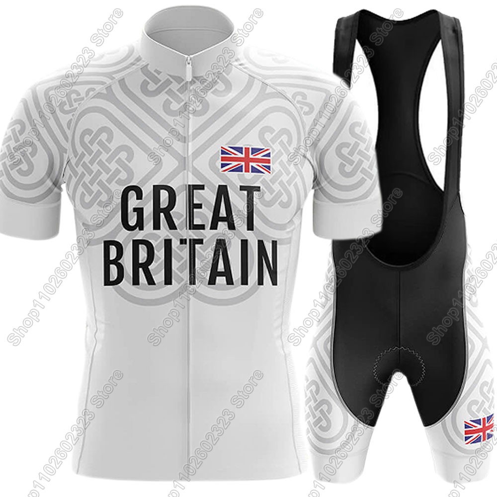 Summer Clothing Uk Men - Groot-Brittannië Team 2025 Wielertrui Set UK