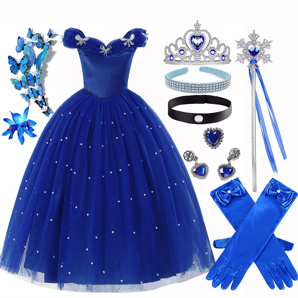 Summer Clothing For Kids Girls - Zomer Kerst Luxe Assepoester Kleding Voor