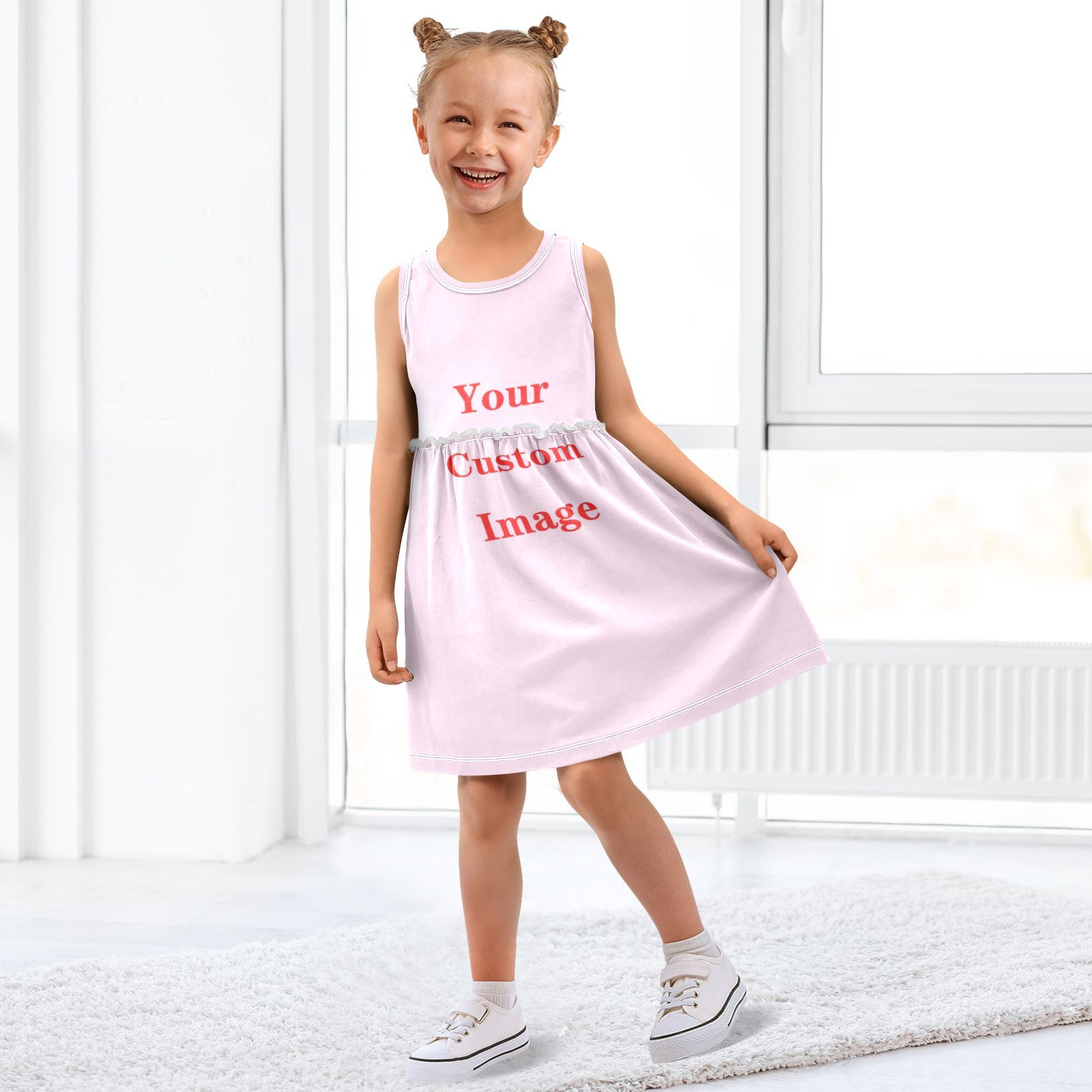 Summer Clothing Images - Meisjeskleding Nieuwe Zomer Prinses Mouwloze Jurken