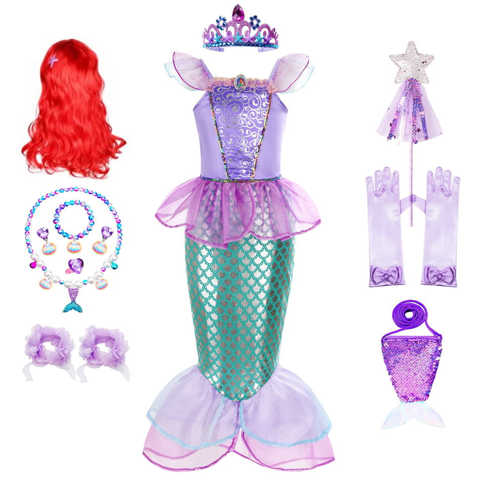 Summer Clothing For Kids Girls - Zeemeermin Kostuum Voor Meisjes Halloween Jurk