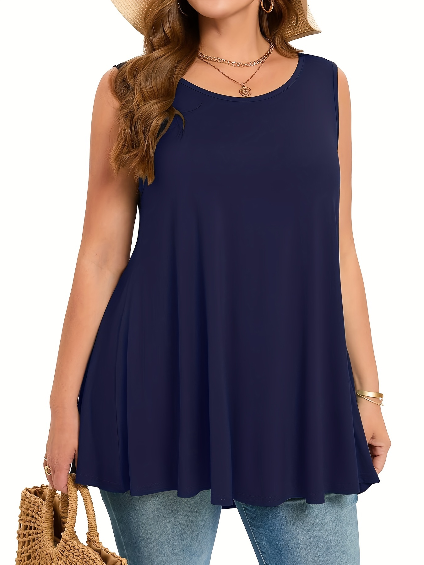Grote maten eenvoudige effen t - Summer Clothing Plus Size Women recensie en prijs