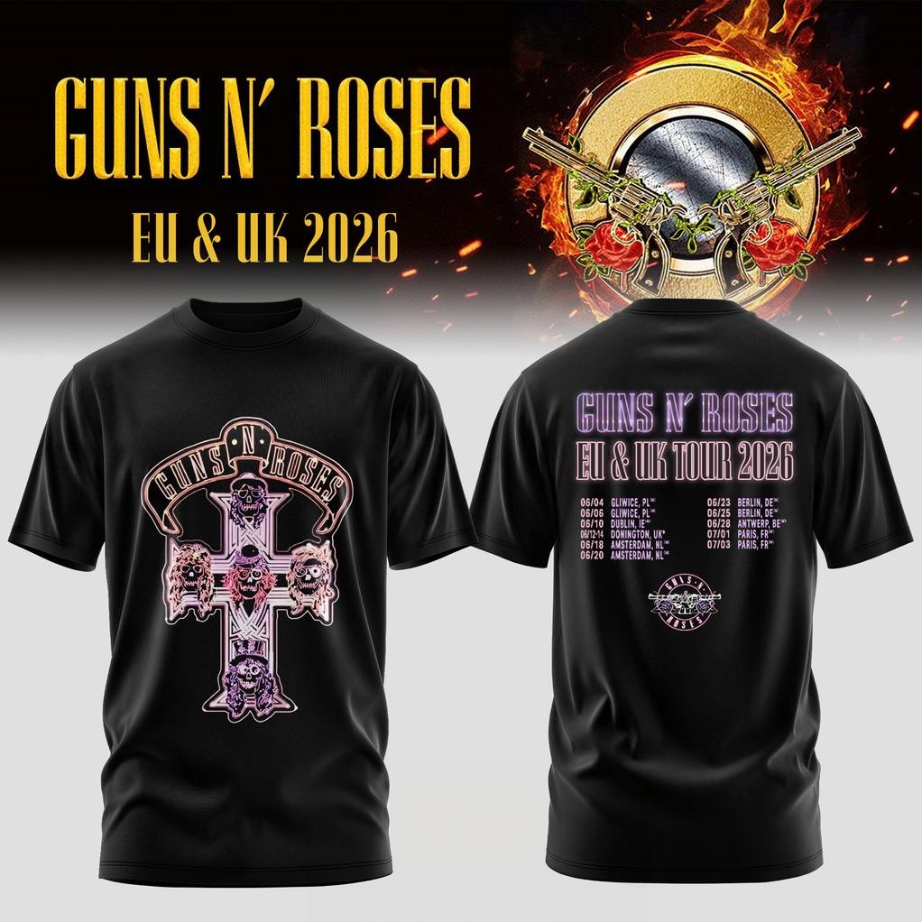 Guns N Roses EU & UK TOUR 2026 - Summer Clothing Uk Men recensie en prijs