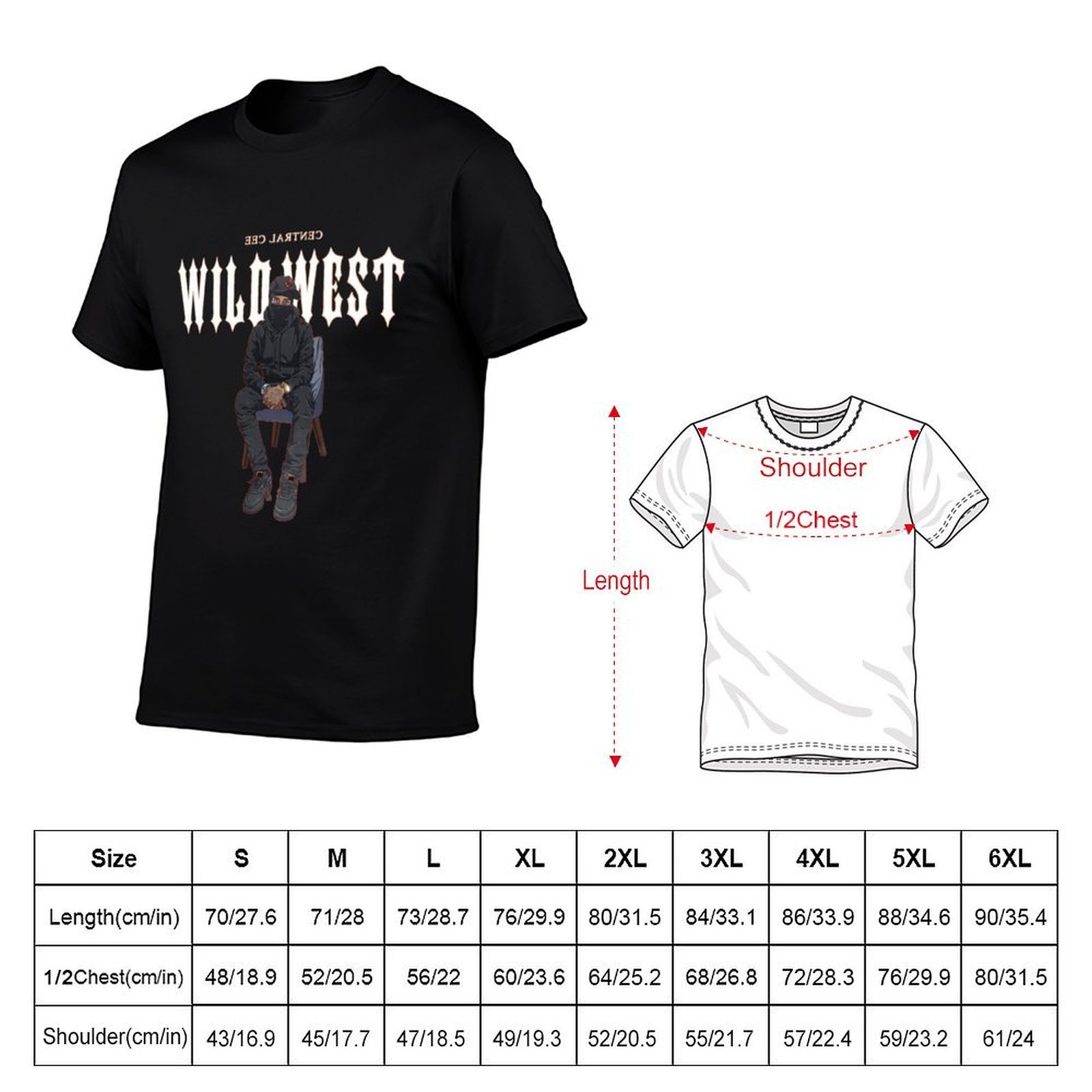 Central Cee, Rap, Wild West, D - Summer Clothing Uk Men recensie en prijs