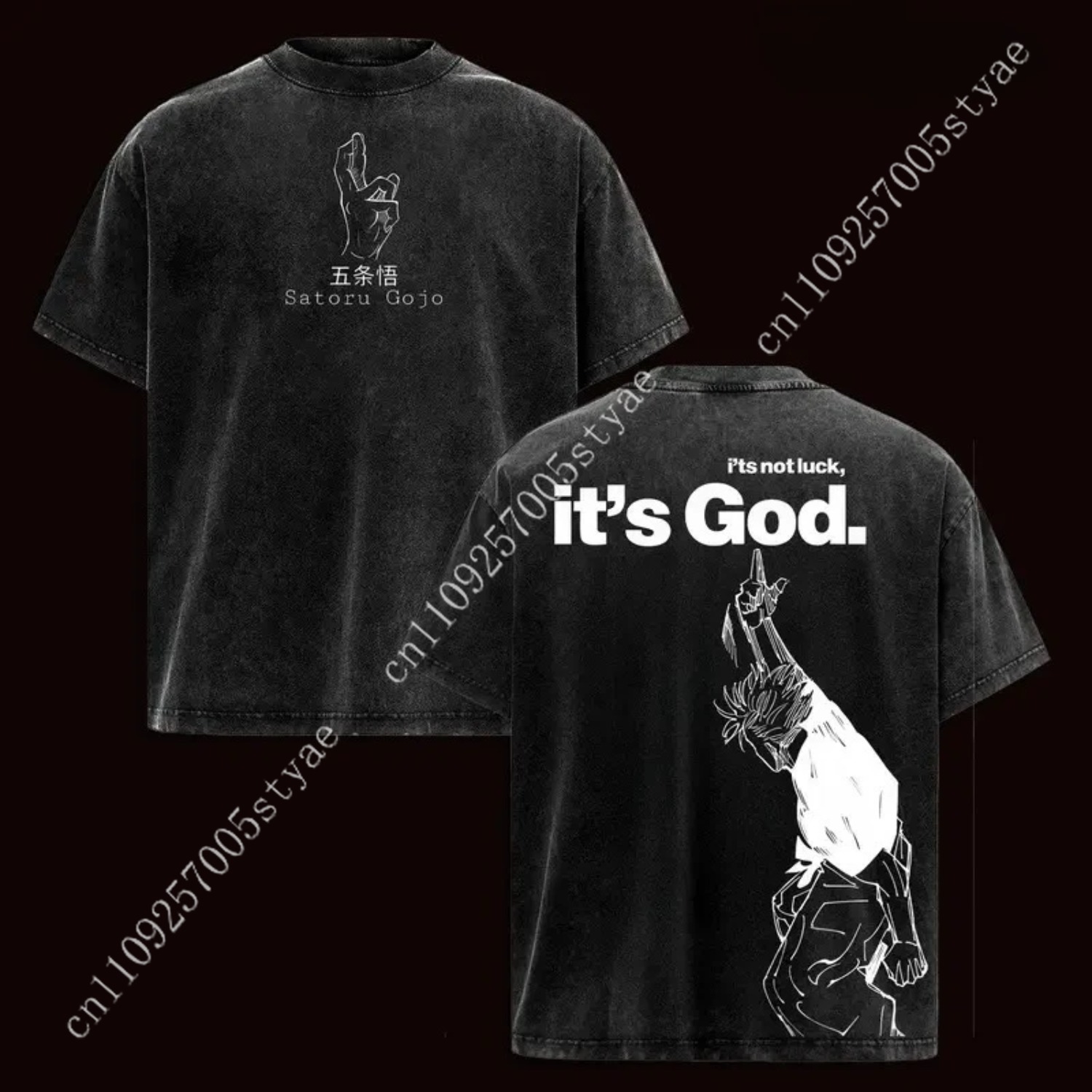 Anime Gojo Satoru Grafische T- - Yours Summer Clothing recensie en prijs