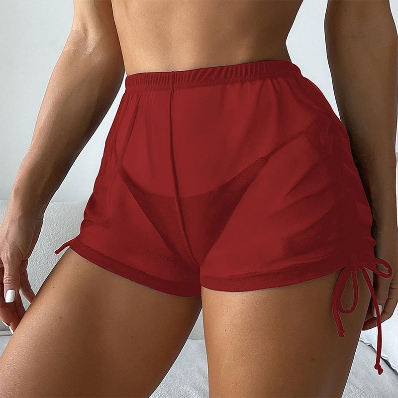 Transparante Sexy Strand Short - Swim Cover Up Mesh recensie en prijs