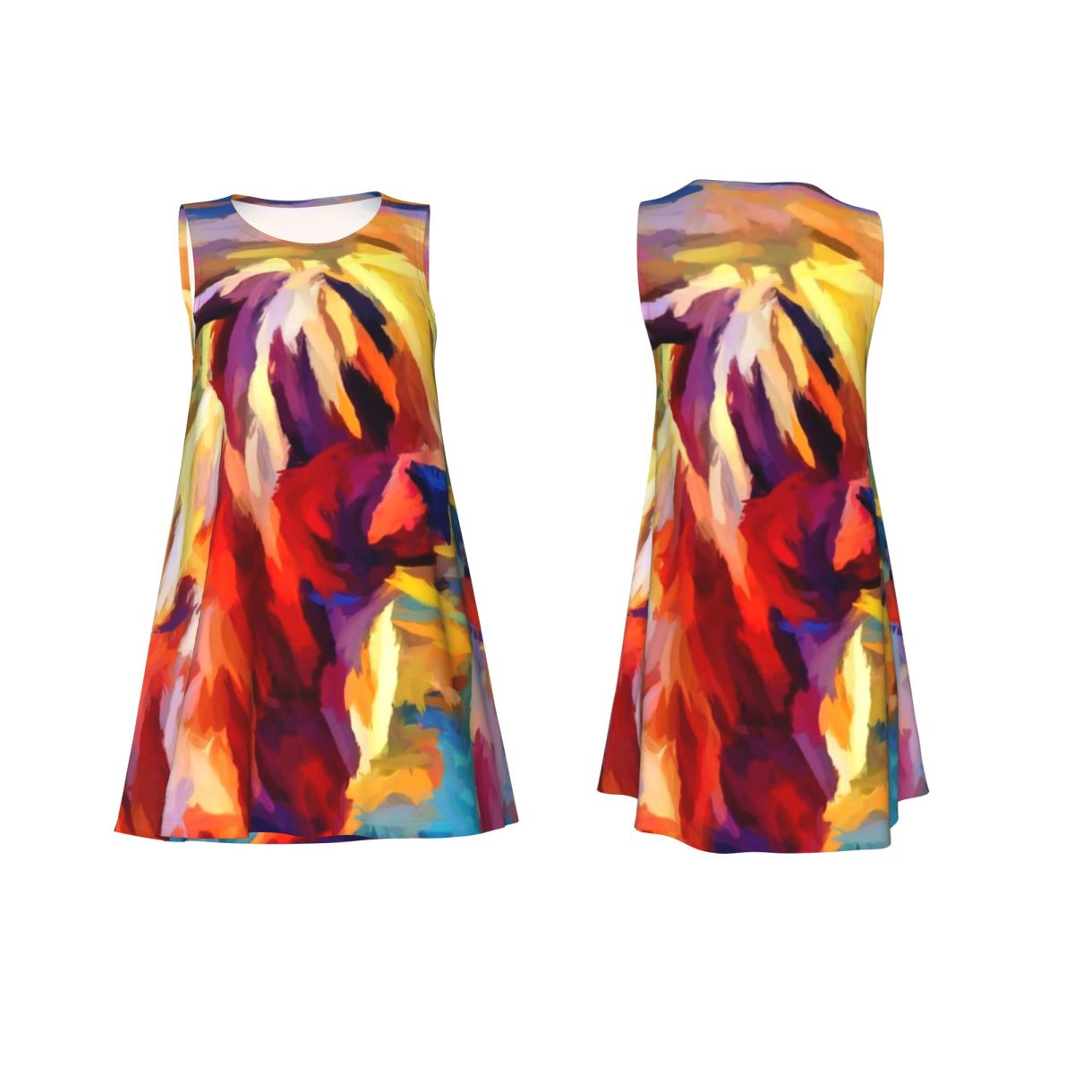 Highland Cow Casual Jurk Kleur - Summer Clothing Ideas For Women recensie en prijs