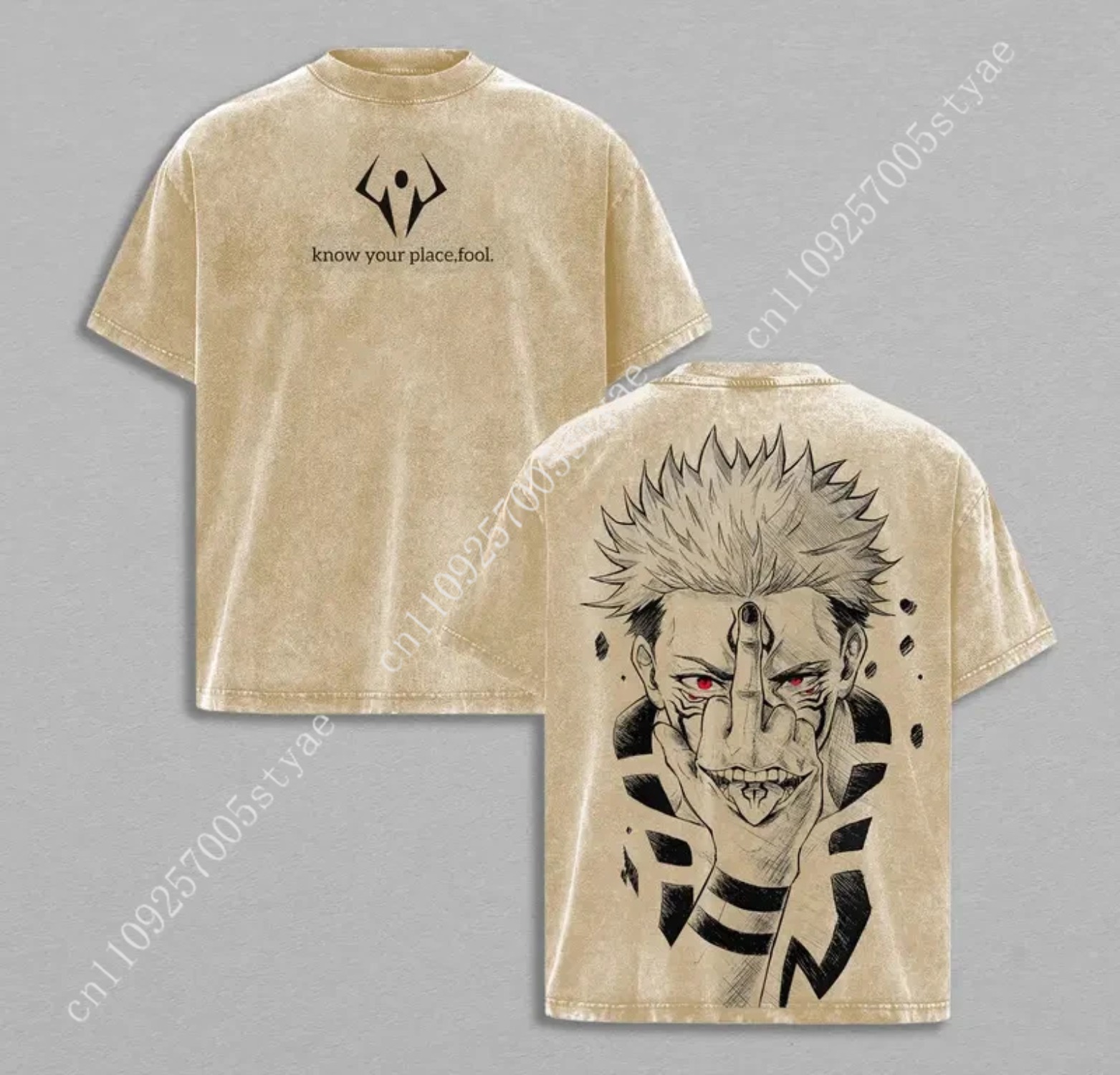 Anime Ryomen Sukuna Grafische  - Yours Summer Clothing recensie en prijs